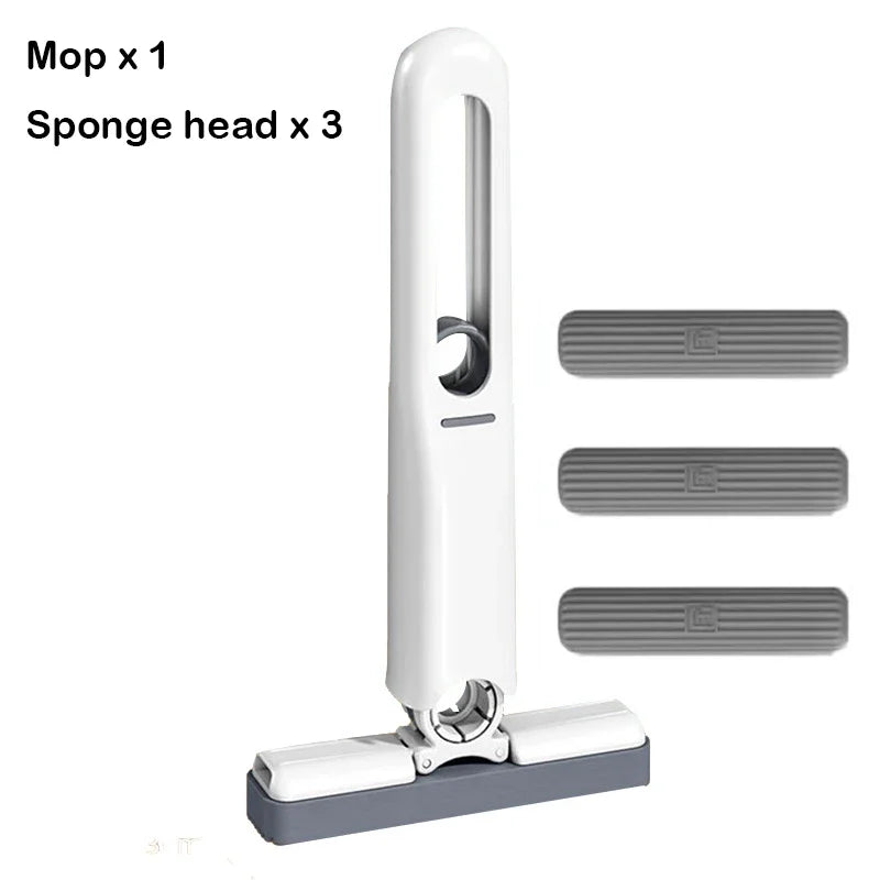 Mini Squeeze Mop Mini Mop Desk Kitchen Car Clean Tools Mops with Self-squeezing Folding Home Cleaning Floor Washing Mops