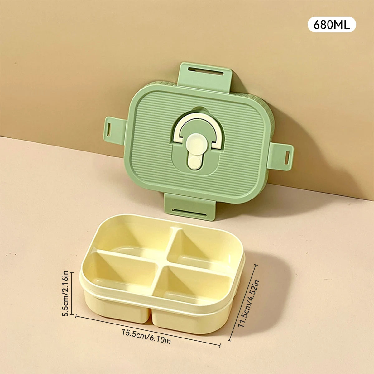 WORTHBUY Portable Lunch Box Leakproof Microwave Safe Bento Box