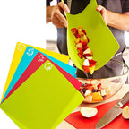 4PCS Flexible Cutting Mats Non-Slip Chopping Boards