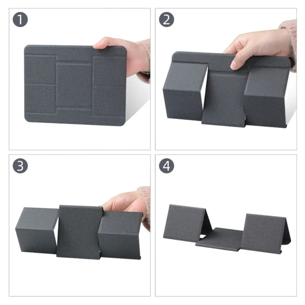 Foldable Tablet PU Stand Adjustable Laptop Holder 12-16 Inch