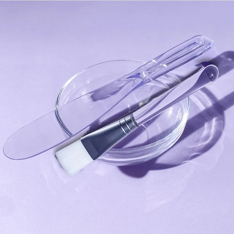 Face Mask Mixing Bowl Spoon Brush DIY Skin Care Applicator Set