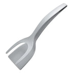 2 in 1 Nylon Grip Flip Tongs – Egg Spatula & Steak Turner Kitchen Tool
