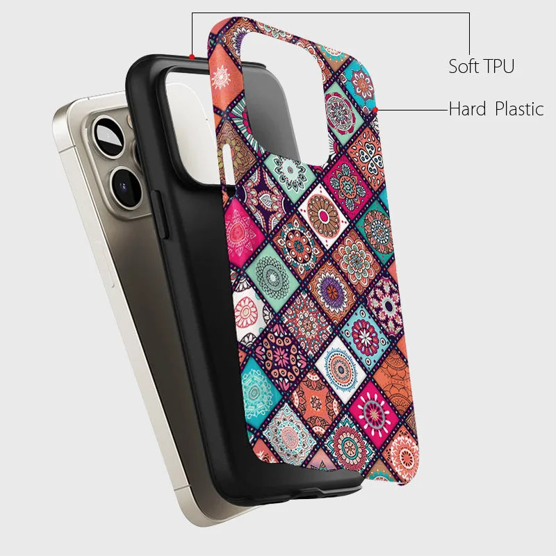 Vintage Boho Mandala Case for Huawei Pura 80 70 P60 P50 P40 Pro Cover