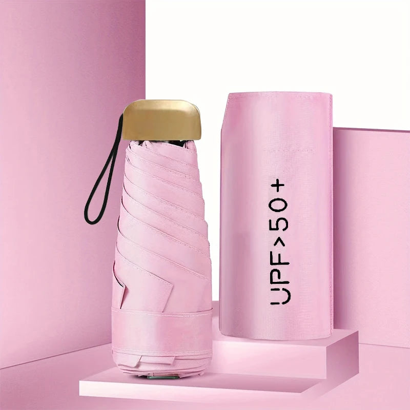 Buy Ultra Light Mini 5-Fold UV Sun Umbrella Pocket Capsule