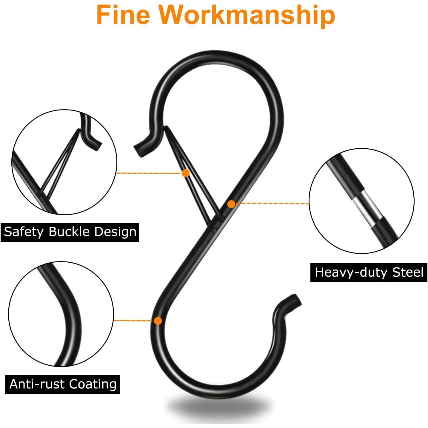 Heavy Duty S Hooks Smart Storage Solution