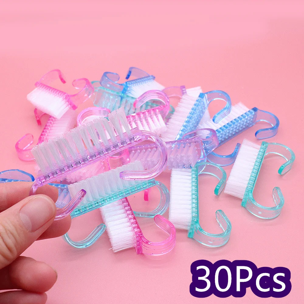 Acrylic Nail Art Brush Set Dust Removal Cleaning Manicure Tools