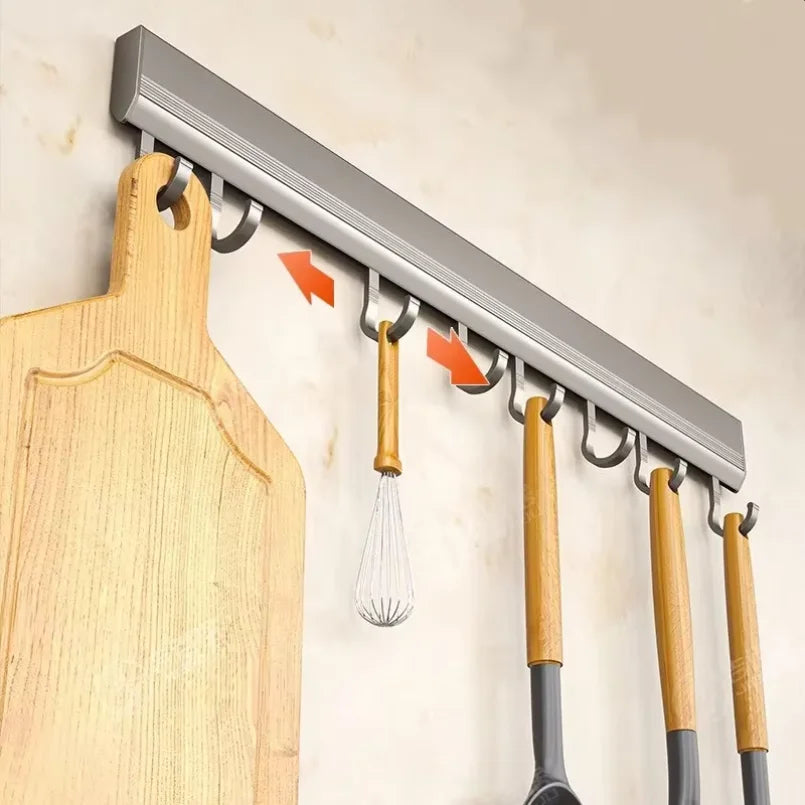 Kitchen Hook Rack Space Saving Organizer