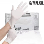 White Nitrile Gloves Disposable Latex Free Gloves