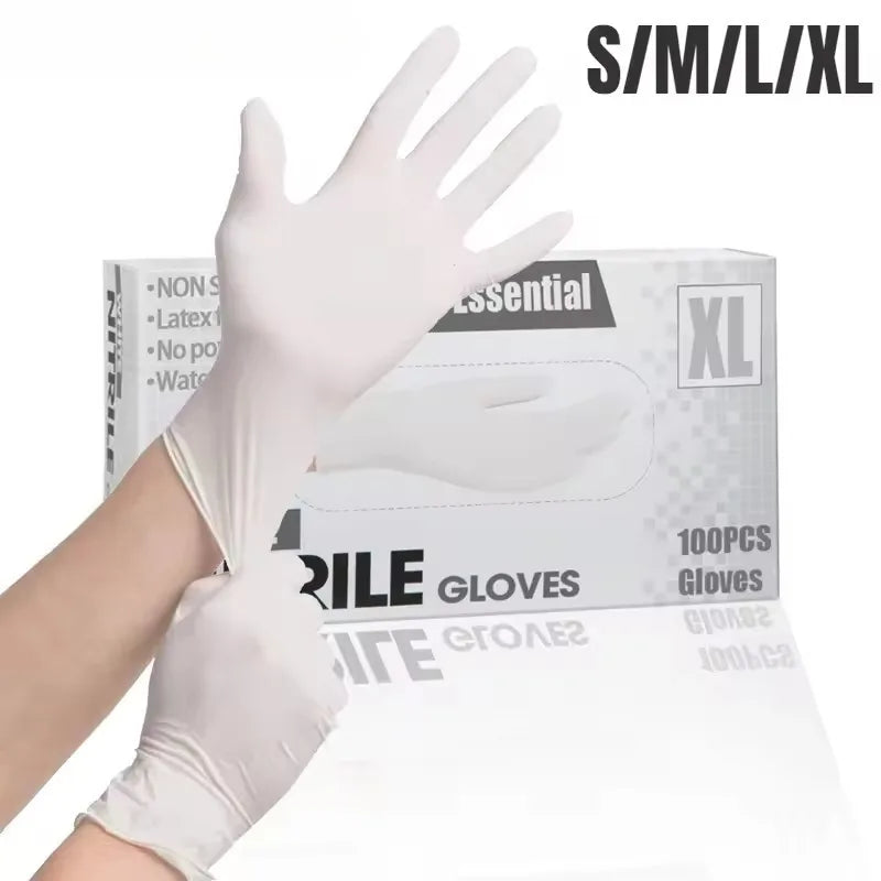 White Nitrile Gloves Disposable Latex Free Gloves Main image