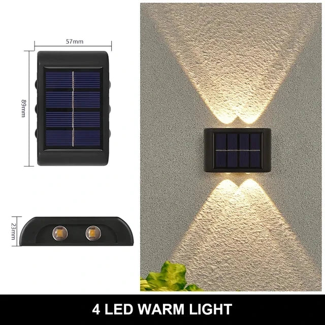 Solar Wall Light for Garden, Balcony & Outdoor Yard Decor