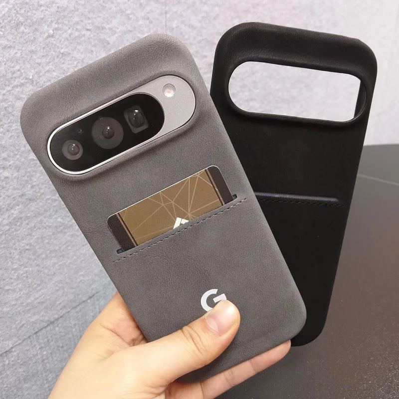Business Leather Card Holder Case For Google Pixel 10 Pro XL 9 8A