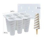 DIY Silicone Popsicle Mold 6-Cavity – Reusable Ice Cream & Ice Pop Maker