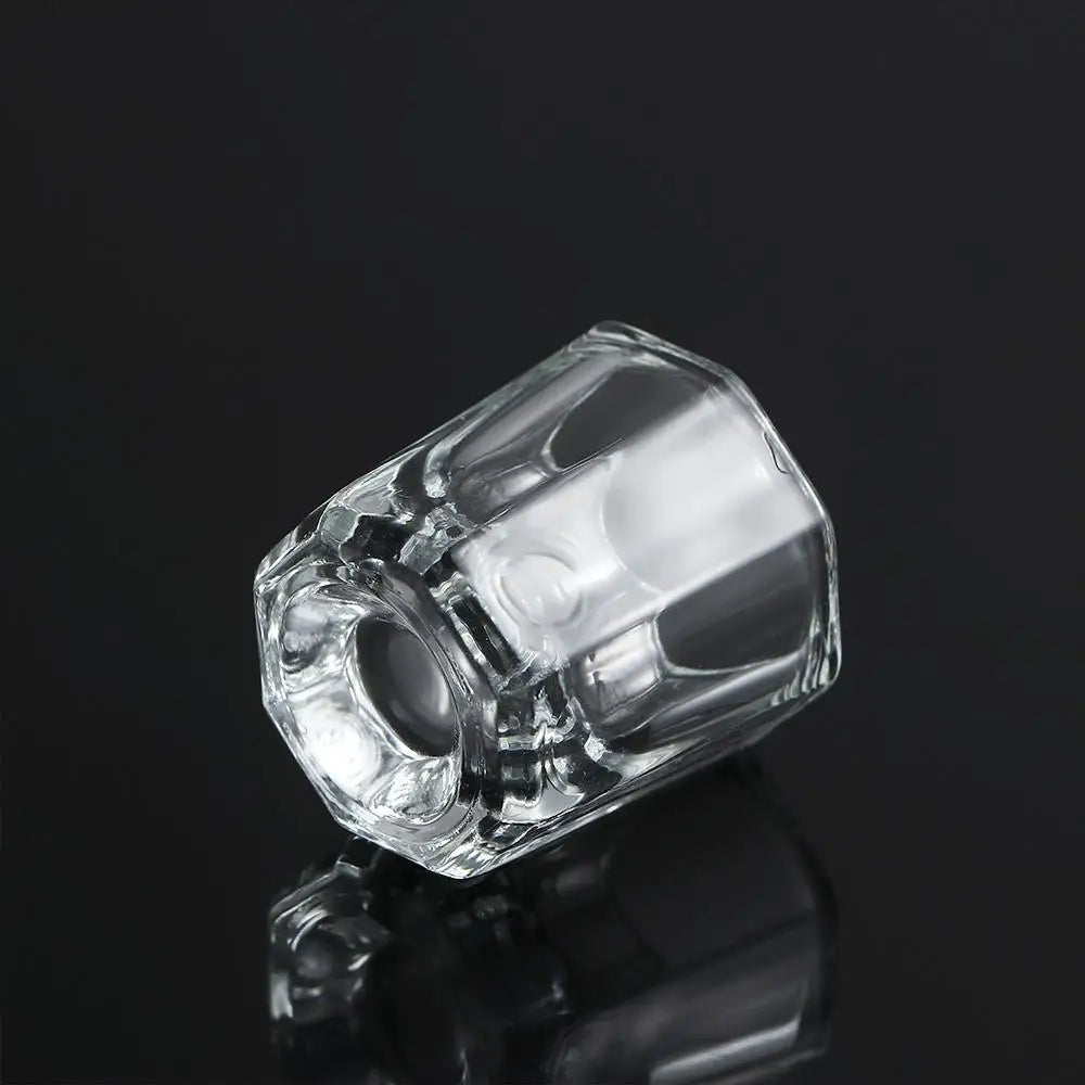 Octagon Crystal Nail Art Mixing Cup UV Powder Mixing Manicure Tool