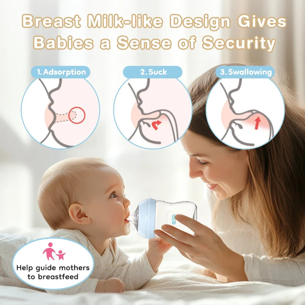 BPA-Free Baby Feeding Bottle with Handle 150-330ML