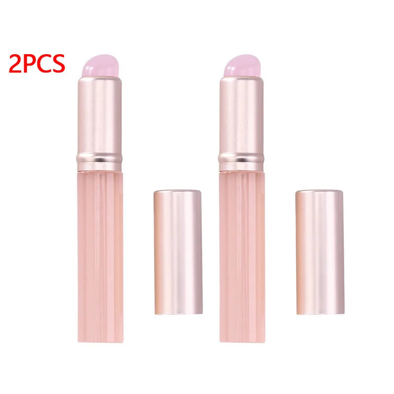 Silicone Nail Art Brush Mirror Powder Applicator Manicure Tool