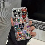 Aesthetic Love Painted Phone Case for iPhone 16 15 14 13 12 Pro Max