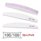 5Pcs Nail File Set Professional Grit Manicure Buffer Kit
