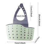 Adjustable Sink Hanging Basket Faucet Sponge & Soap Organizer