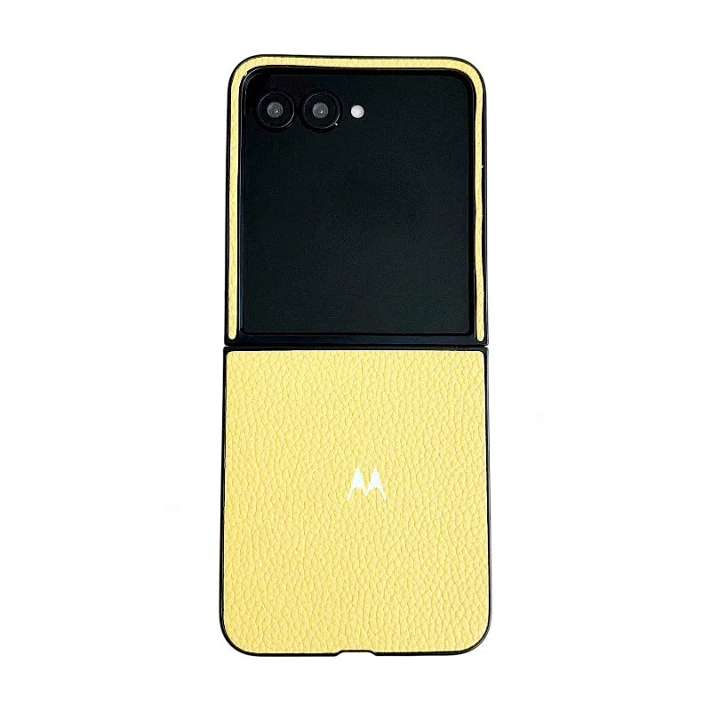 Leather Candy Color Flip Case for Motorola Razr 70 60 50 Ultra