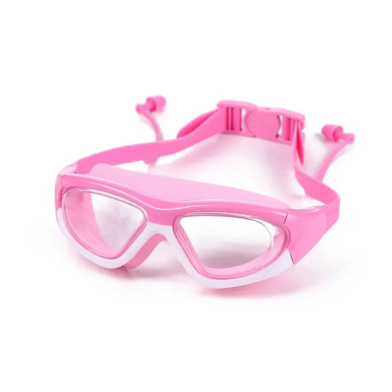 Kids Swimming Goggles Anti-Fog Waterproof Large Frame