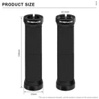 Ergonomic MTB Bike Grips Bilateral Lock Non-Slip Shockproof Rubber