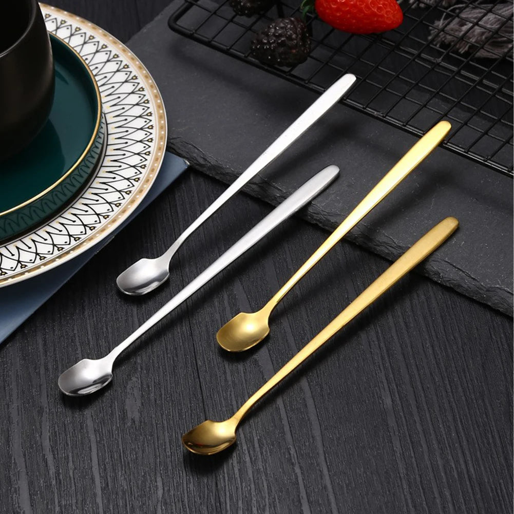 Long Handle Coffee Stirrer Spoon Tea Milk Mixing Spoon Tableware