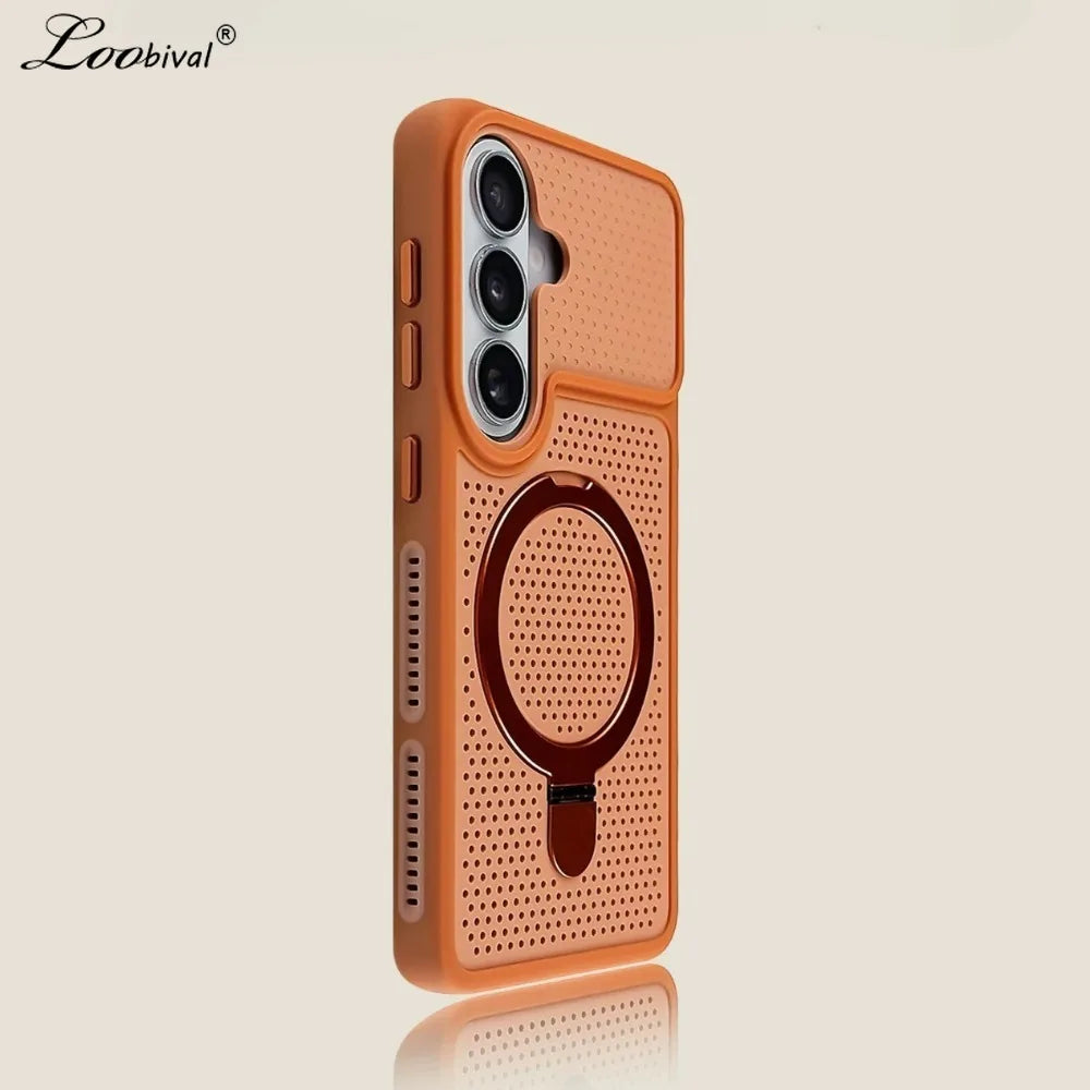 MagSafe Magnetic Cooling Case for Samsung S24 S25 S26 Ultra Cover