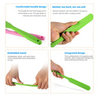 Food Grade Silicone Cake Scraper Heat Resistant Long Baking Spatula Tool