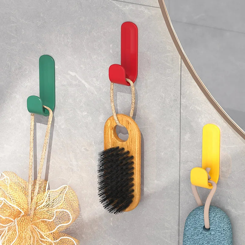 J-Shaped Adhesive Wall Hook No-Drill Coat & Kitchen Hook Main image