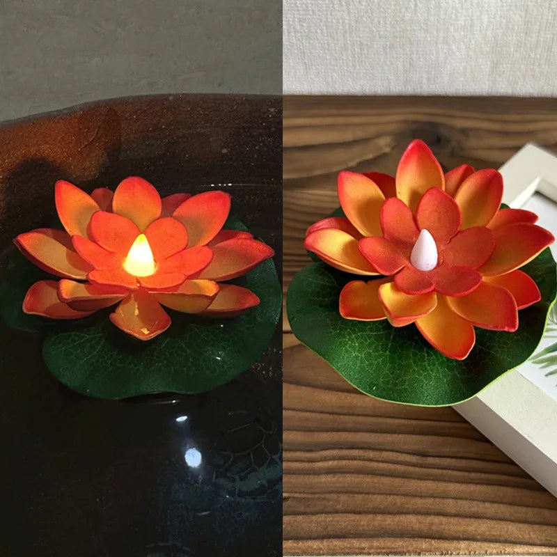 LED Floating Lotus Flower Lights for Pool & Garden Decor
