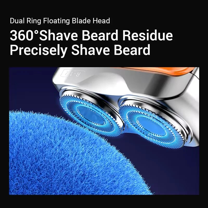 Mini Electric Shaver Cordless Dual Blade USB Recharge Beard Trimmer Tool
