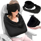 Airplane Sleeping Pillow – 3-in-1 Memory Foam Travel Support