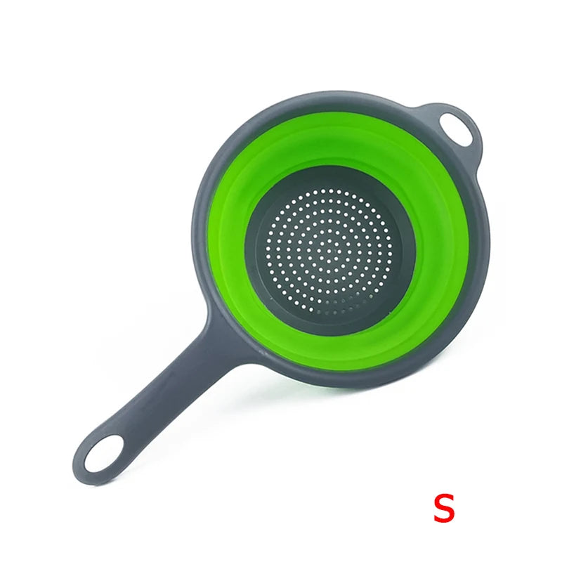 Collapsible Silicone Colander Folding Strainer