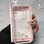 Candy Color Frame Clear Case for iPhone 11 12 13 14 15 16 17 Pro Max