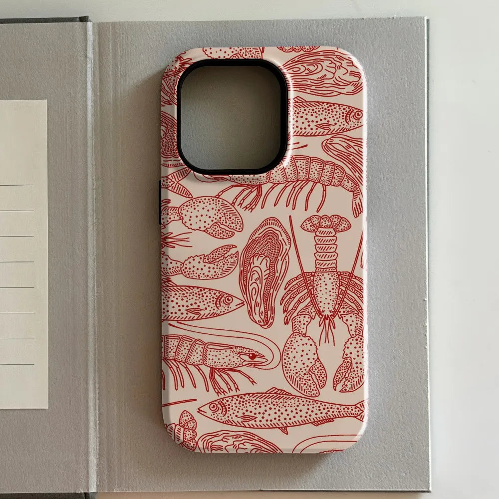 Luxury Cute Animal Double-Layer Case for iPhone 17 16 15 14 13 Pro Max