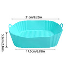 Air Fryer Silicone Liners Reusable Non-Stick Basket & Pizza Baking Tray