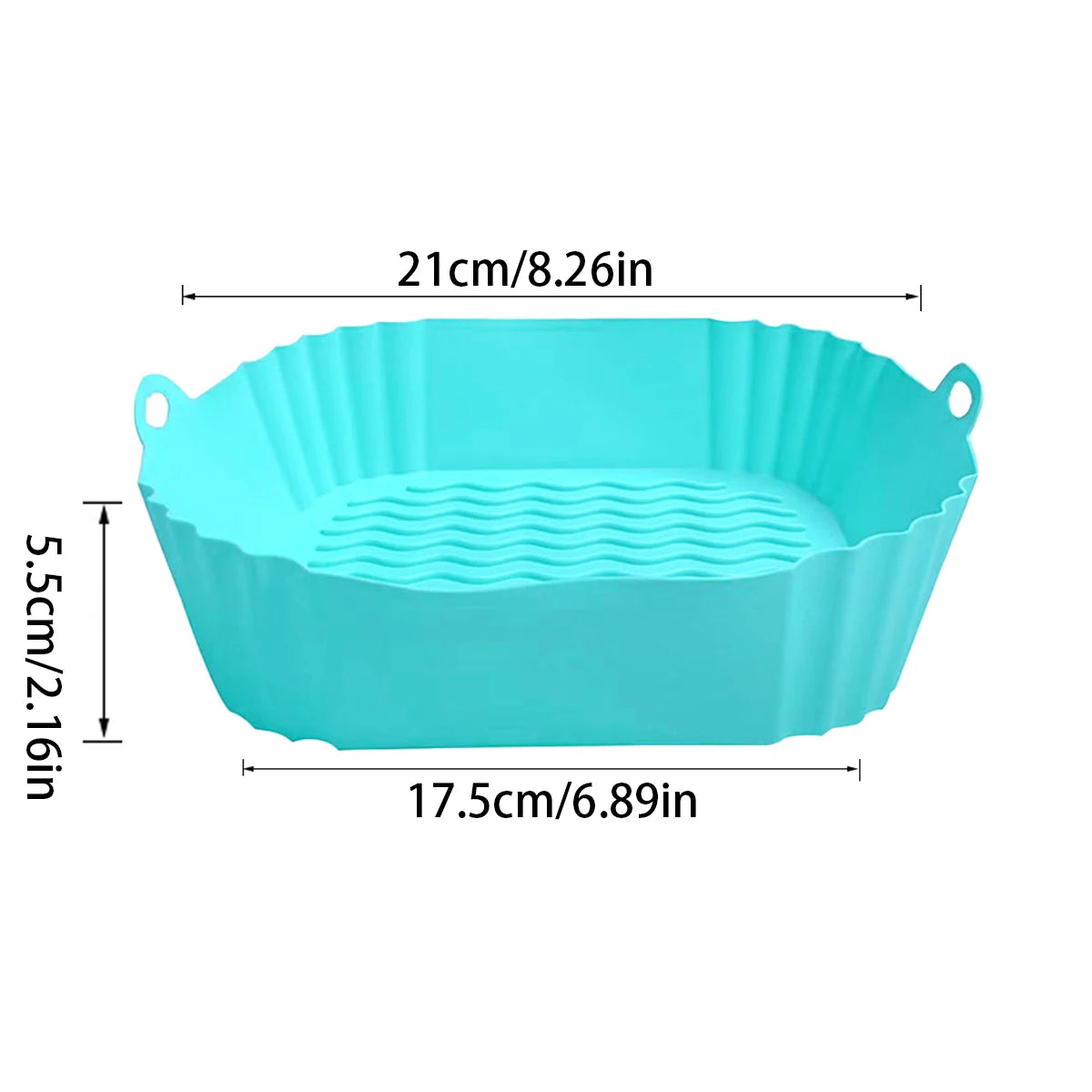 Air Fryer Silicone Liners Reusable Non-Stick Basket & Pizza Baking Tray