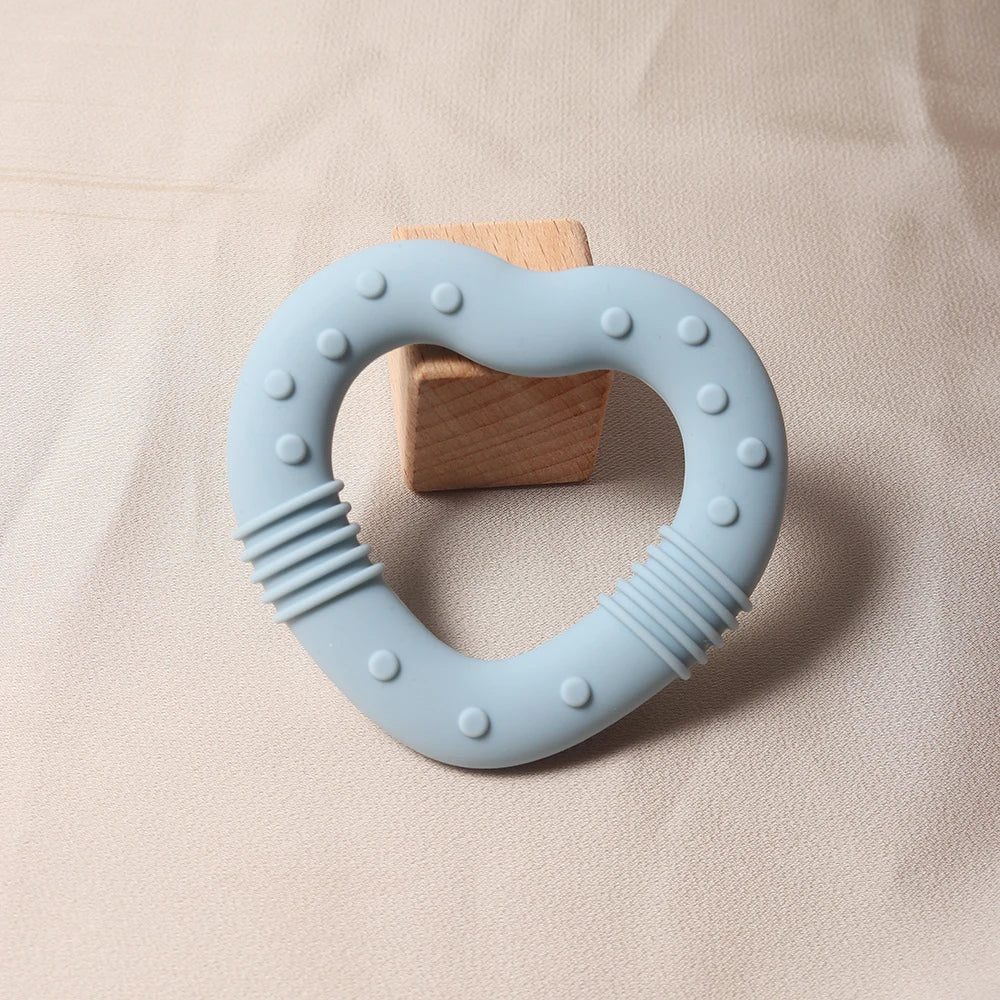 Star & Heart Silicone Baby Teether Food Grade Toy