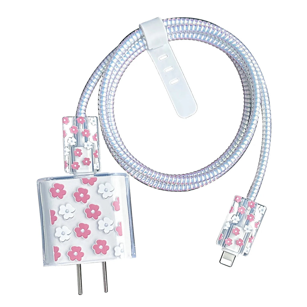 Cute Tulip Fast Charger Protector for iPhone 18W-20W