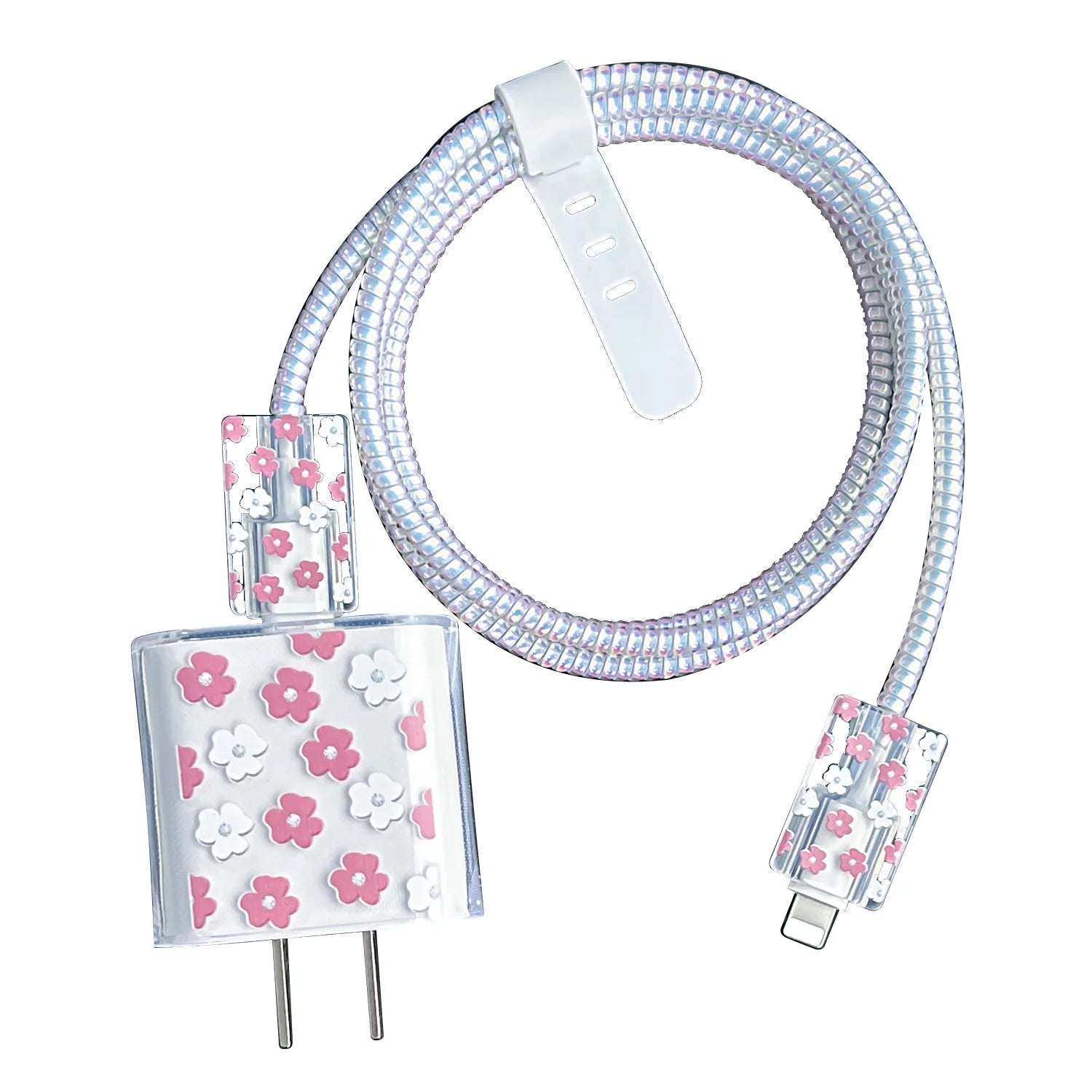 Cute Tulip Fast Charger Protector for iPhone 18W-20W