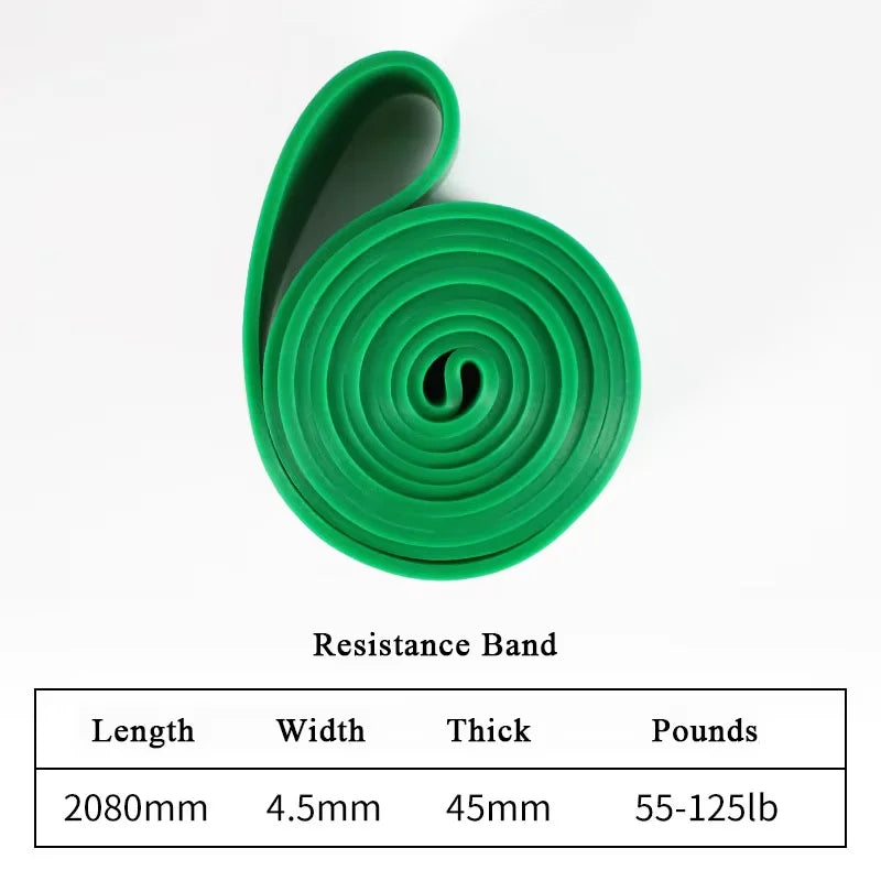 Stackable Heavy Tension TPE Resistance Bands Anti-Snap Home Gym Yoga