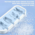 Kids Silicone Popsicle Molds – BPA Free Mini Ice Cream Maker Set