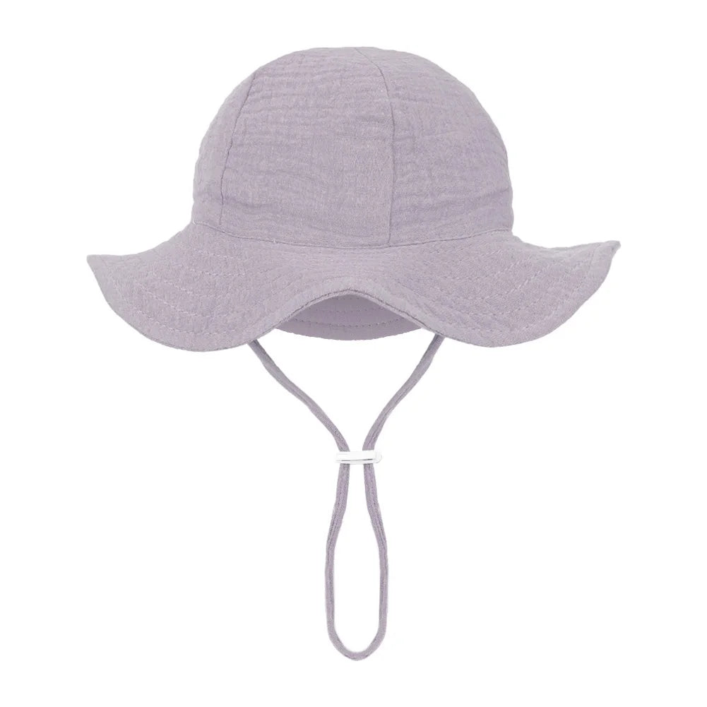 Floral Baby Bucket Hat UK Adjustable Infant Sun Cap