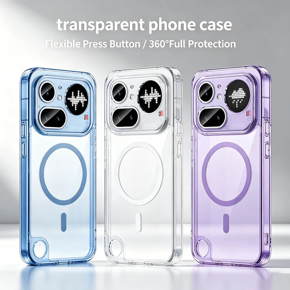 Clear Anti-Yellowing Shockproof Case for Nothing Phone 4A Pro 3A Pro