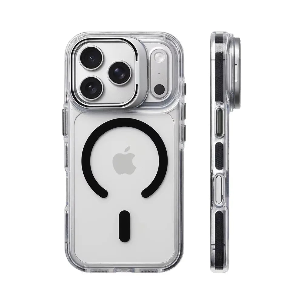 MagSafe Clear Bumper Stand Case for iPhone 12 13 14 15 16 17 Pro Max
