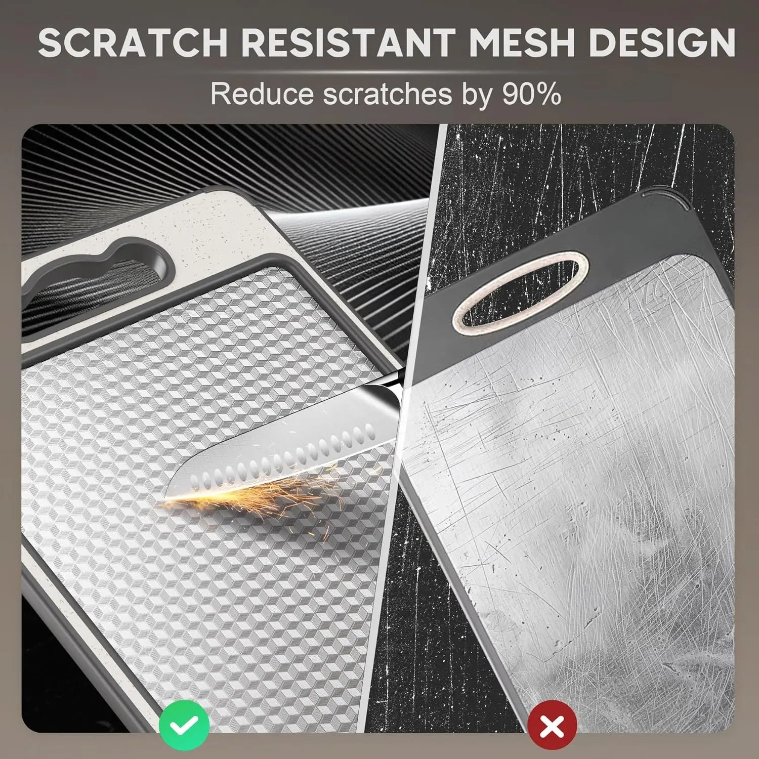 Stainless Steel Cutting Board Double-Sided Board