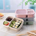 Eco-Friendly Wheat Straw Lunch Box Portable Compartment Food Storage Box