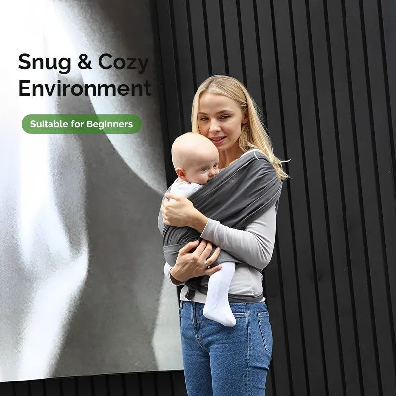 Ergonomic Baby Wrap Sling Carrier Soft Cotton Newborn Carrier 0-36M