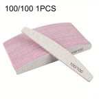Professional Nail File Set 80-240 Grit Half Moon Nail Buffer