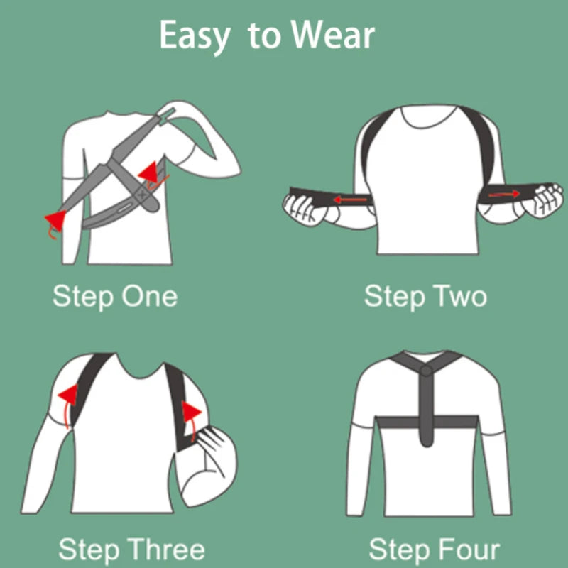 Adjustable Posture Corrector Belt Back Brace Shoulder Support